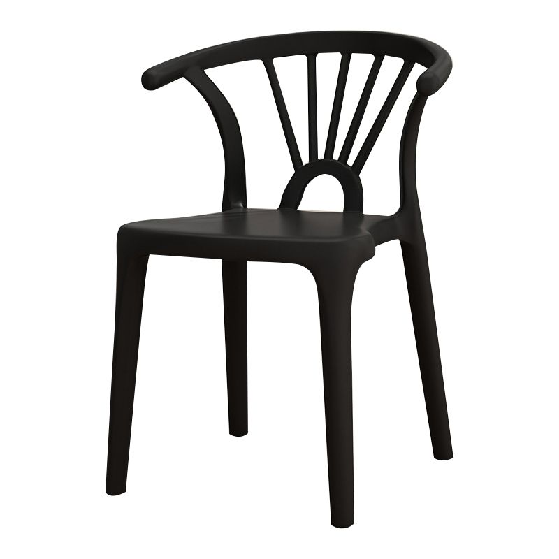 Modern Home Plastic Arm Chair Matte Finish Wishbone Dining Chair Clearhalo ' kitchen&dining_furn' 'Dining Chairs' 'Dining Tables & Seating' 'dining_chair' 'Furniture' 'furniture_dining_chair' 'Kitchen & Dining Furniture' 'kitchen' 1200x1200_b45d6798-08a3-4df8-8f22-a95f709e2a11
