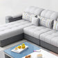 Contemporary Pillow Top Arm Furniture Sectionals in Grey for 3/4/5 People