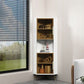 15.74" Wide Wood Corner Accent Cabinet with 2 Door Contemporary Side Cabinet Clearhalo 'Cabinets & Chests' 'cabinets_chests' 'furn' 'furn_cabinets_chests' 'Furniture' 'Living Room Furniture' 1200x1200_b45e11b8-3d6b-486c-bbee-e213d0caa05d