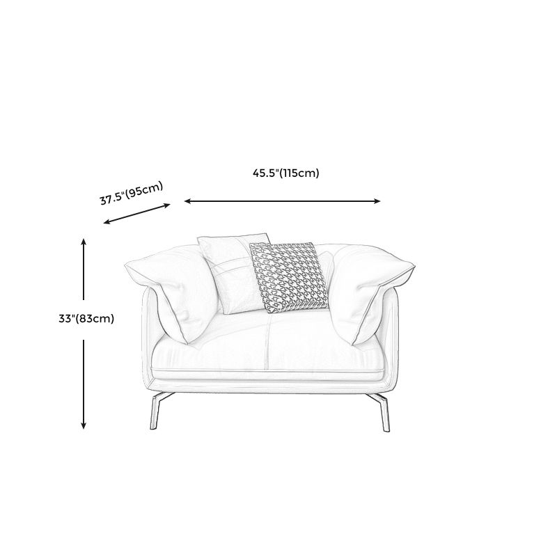 Stationary Stain Resistant Genuine Leather Living Room Pillow Top Arm Sofa Clearhalo 'furn' 'furn_sofas' 'Furniture' 'Living Room Furniture' 'Sofa' 'sofas' 1200x1200_b45e1fb2-1d3e-44b1-a63f-3db18cbe699a