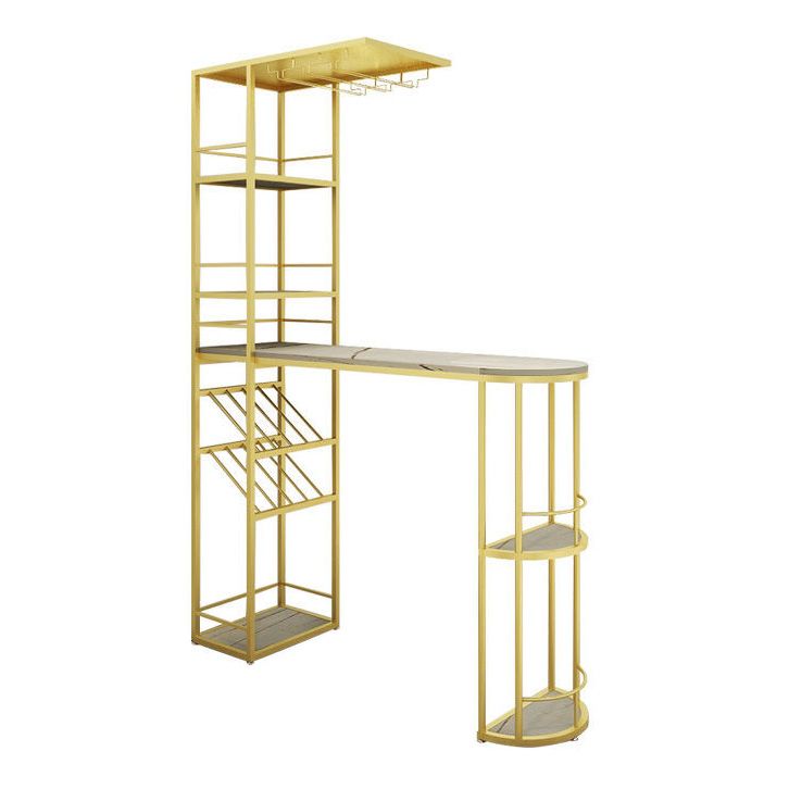 Contatore a barre di pietra contemporanea tavolino da barra per cucina