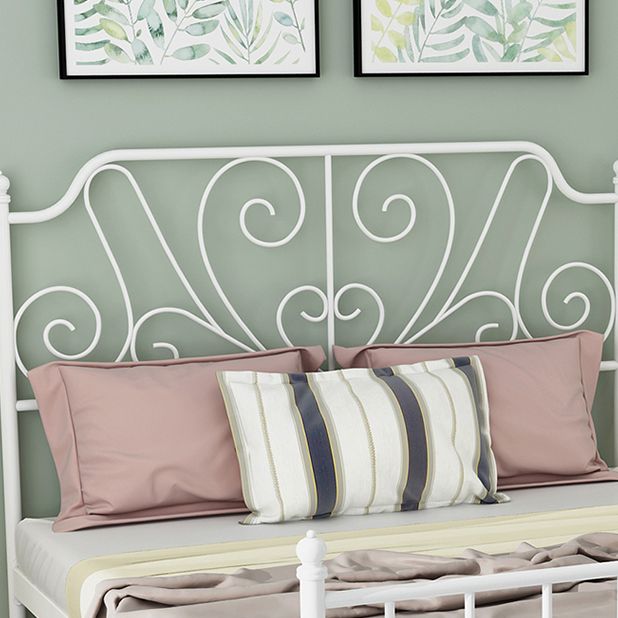 Zeitgenössisches metallisches Low -Profil -Bett mit offenem Rahmen - 47,24 "hoch, Matratze nicht enthalten