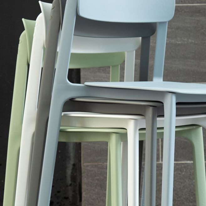 Contemporary Dining and Accent Chairs Matte Finish Plastic Open Back Side Chair Clearhalo ' kitchen&dining_furn' 'Dining Chairs' 'Dining Tables & Seating' 'dining_chair' 'furn' 'furn_dining_chair' 'Furniture' 'furniture_dining_chair' 'Kitchen & Dining Furniture' 'kitchen' 1200x1200_b4616783-b38b-4b52-bff8-ba51cae9dd6d