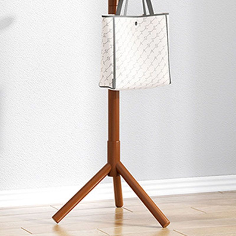 Colgadora moderna de colgilla de madera enmarcada con ganchos con ganchos