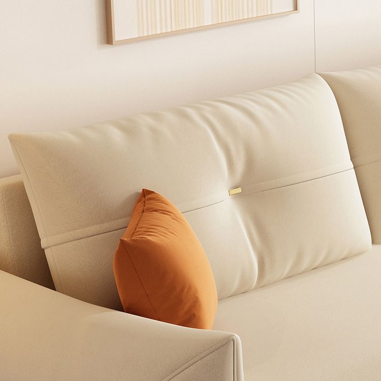 Divano scandinavo largo 35 "divano per dormiente bianco futon con archiviazione