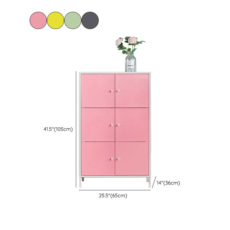 Modern Storage Cabinet Hinged Wardrobe Armoire - 25.6"L x 14.2"W x 41.3"H Clearhalo 'Armoires & Wardrobes' 'armoires_wardrobes' 'Bedroom Furniture' 'furn' 'furn_armoires_wardrobes' 'Furniture' 1200x1200_b4637549-cf8b-4eec-95ca-49cd73e6511a
