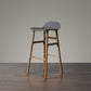 Modern Armless Backrest Counter Stool Wood Household Bar Stool with Plastic Seat Clearhalo 'Bar Furniture' 'Bar Stools' 'bar_stools' 'furn' 'furn_bar_stools' 'furniture_bar_stools' 'Kitchen & Dining Furniture' 'kitchen&dining_furn' 'kitchen' 'kitchen_furn' Furniture' 1200x1200_b463c333-e3d1-4a63-a025-1cdec41fd2d0