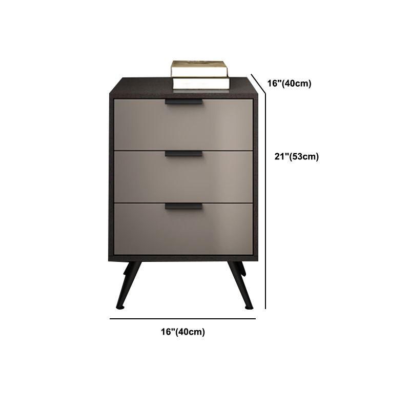 Espresso Wood and Off-White Night Table Modern Stone and Pearl Wood Bedside Cabinet Clearhalo 'Bedroom Furniture' 'furn' 'furn_night_stand' 'Furniture' 'night_stand' 'Nightstands' 1200x1200_b463cab7-ba06-426d-a079-de8cded32177