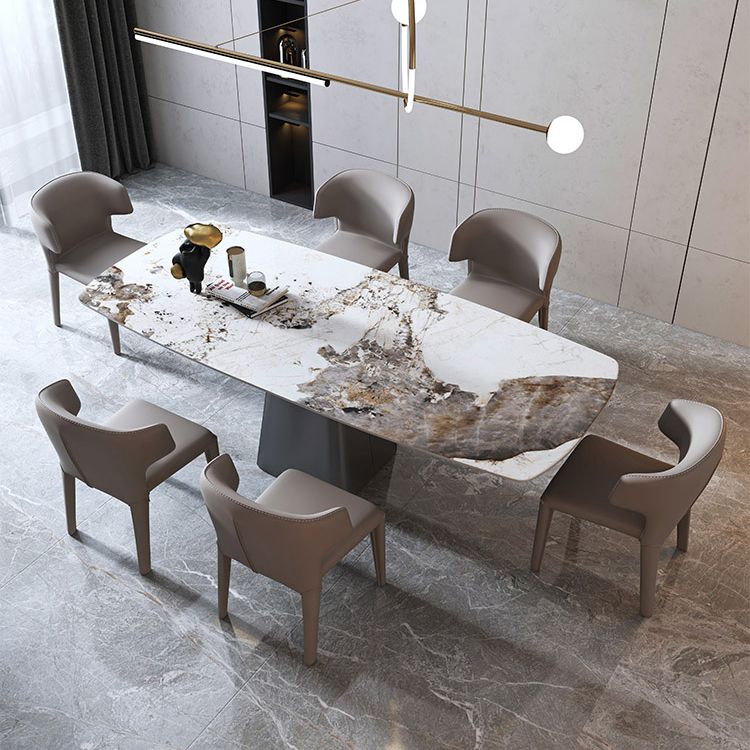 Contemporary¬†Kitchen¬†Dining¬†Room¬†Set with¬†Rectangle Sintered Stone Top¬†Formal¬†Dining¬†Table¬†Furniture Clearhalo 'Dining Room Sets' 'Dining Tables & Seating' 'dining_room_set' 'furn' 'furn_dining_room_set' 'Furniture' 'furniture_dining_room_set' 'Kitchen & Dining Furniture' 'kitchen&dining_furn' 'kitchen' 1200x1200_b46487c2-42fb-4fe3-a0e5-161740755d7e