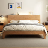 Scandinavian Solid Wood Standard Bed with Headboard Low Profile Bed Clearhalo 'Bedroom Furniture' 'Beds' 'furn' 'furn_beds' 'Furniture' 1200x1200_b467c38c-a124-4035-9cf6-6f087c12ae89