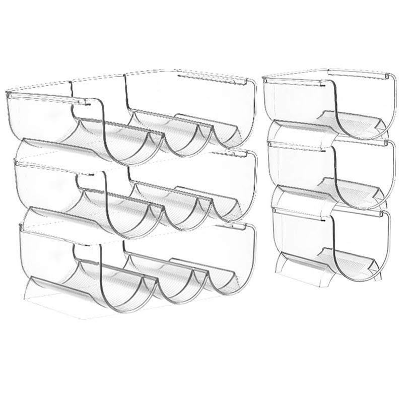 Modern Acrylic Wine Rack Bottle Tabletop Or Countertop Free-Stand Bottle Holder in Clear Clearhalo 'furn' 'furn_wine_racks' 'Furniture' 'Kitchen & Dining Furniture' 'Wine Racks' 'wine_racks' 1200x1200_b468cdb9-1611-4410-8c9e-ba73d3fd1482