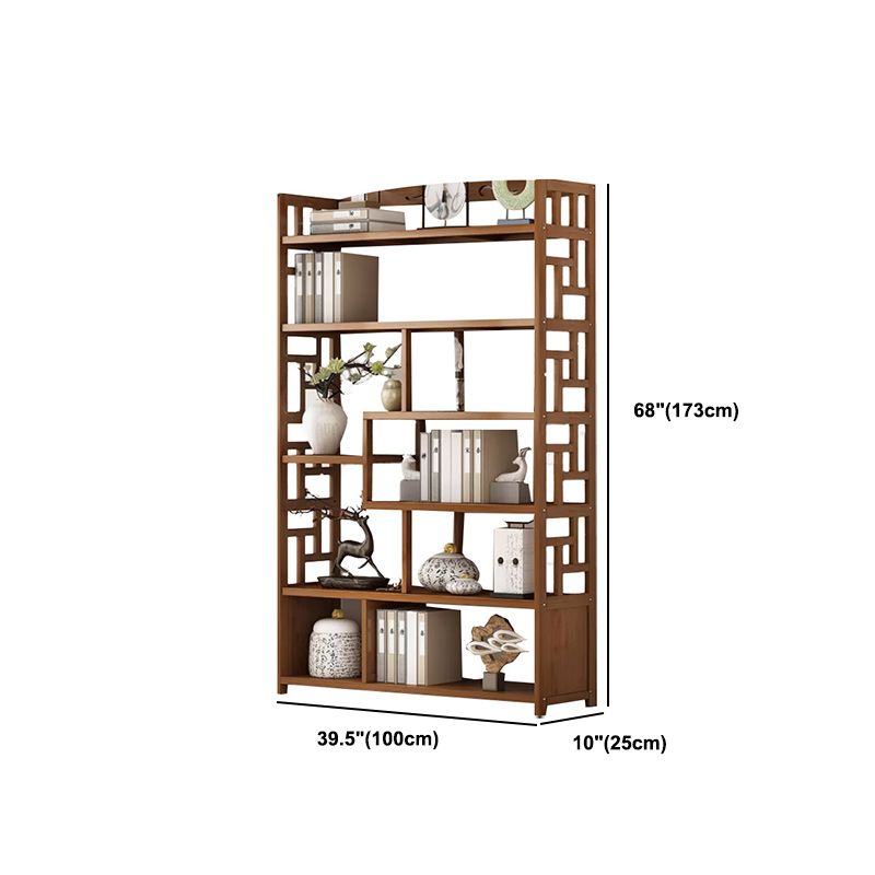 Estantería estándar de estilo contemporáneo de estilo de bambú sólido para la sala de estudio