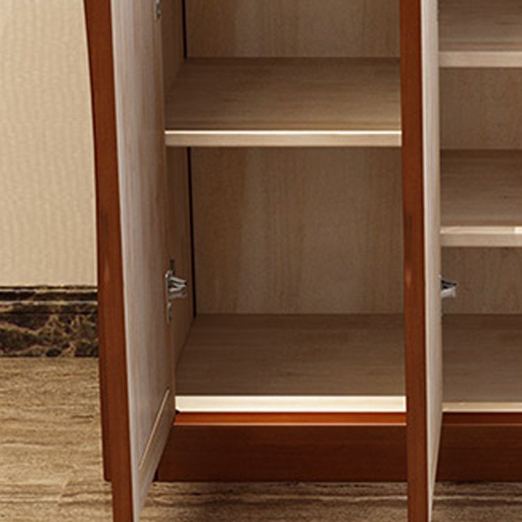 Cabinet d'accent moderne du milieu du siècle avec portes et tiroirs armoire