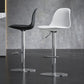Modern Adjustable Height Swivel Low Back Bar Stool with Metal Base