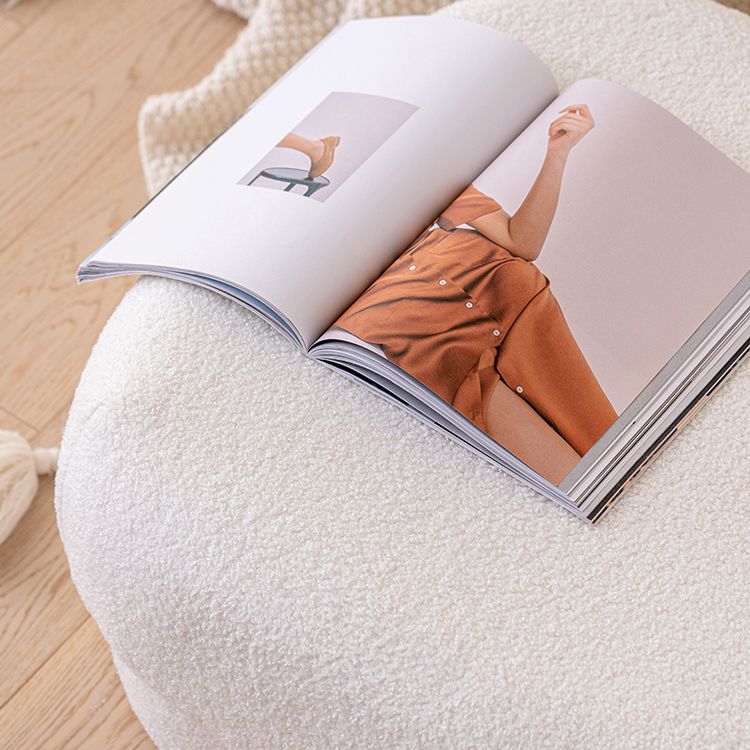 Flanell Standard Stuhl Moderner Stil einfacher Haushaltsquadratmetermantel