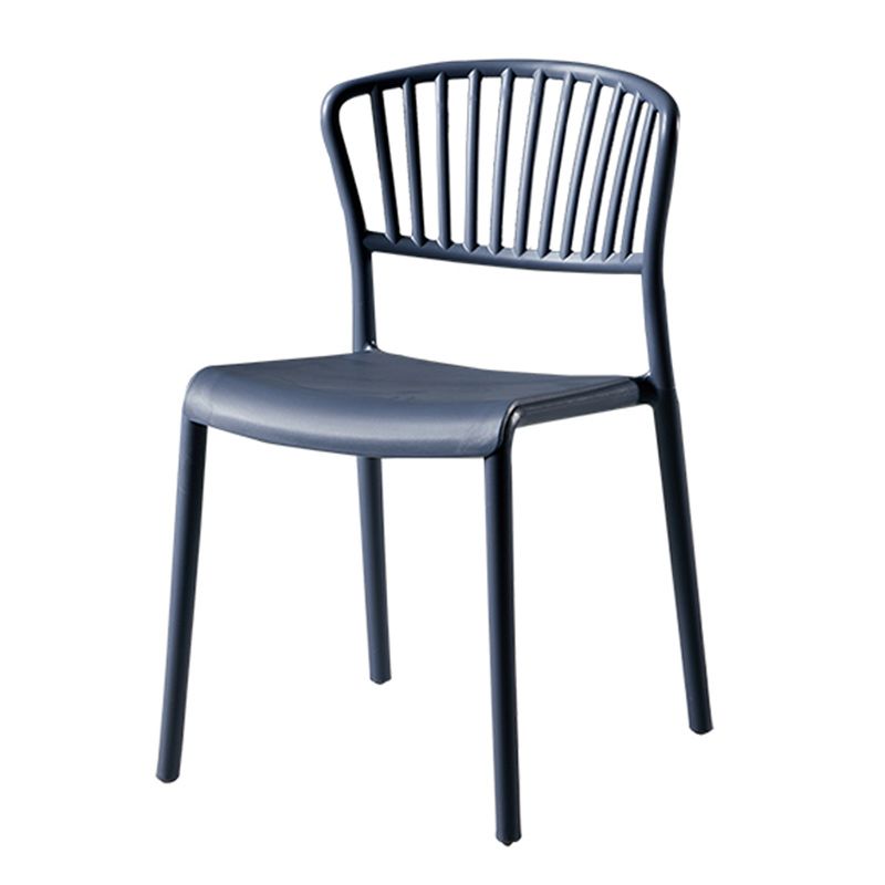 Scandinavian Plastic Dining Armless Chair Open Back Side Chairs Clearhalo 'Dining Chairs' 'Dining Tables & Seating' 'dining_chair' 'furn' 'furn_dining_chair' 'Furniture' 'furniture_dining_chair' 'Kitchen & Dining Furniture' 1200x1200_b46e0658-3649-4729-9290-c53a06d2e453