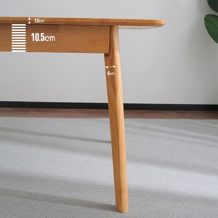 Modern Style Dining Table Rectangle Solid Wood Drop-Leaf Table with 4 Legs Clearhalo ' dining_table' 'Dining Tables & Seating' 'Dining Tables' 'furn' 'furn_dining_table' 'Furniture' 'furniture_dining_table' 'Kitchen & Dining Furniture' 'kitchen&dining_furn' 'kitchen' 'kitchen_dining_table' 1200x1200_b46e7aa8-30e3-4fcd-a1f8-2beeba8a4b0d