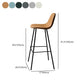 Industrial Style Bar-stool Iron Legs Counter Stool for Kitchen Bar Clearhalo 'Bar Furniture' 'Bar Stools' 'bar_stools' 'furn' 'furn_bar_stools' 'furniture_bar_stools' 'Kitchen & Dining Furniture' 'kitchen&dining_furn' 'kitchen' 'kitchen_furn' Furniture' 1200x1200_b46edc28-3815-4855-8857-993bd2d53fa6
