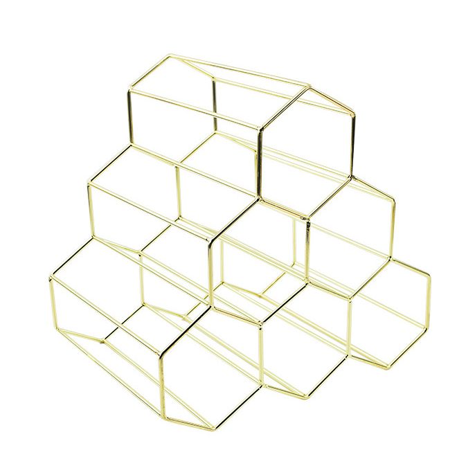 Glam roestvrijstalen wijnrek fles aanrecht fleshouder