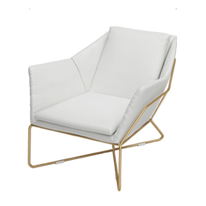 Faux Leather Seating Tight Back Tuxedo Arm Sofa Contemporary in Ivory