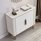 Sideboard in stile glam sideboard in marmo artificiale con mobile