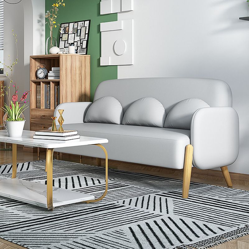 Ultra-Modern 3-seater Sofa with Square Arm for Bonus Room 68' Wide 80' High Clearhalo 'furn' 'furn_sofas' 'Furniture' 'furniture_sofas' 'kitchen' 'kitchen_sofas' 'Living Room Furniture' 'Sofa' 'sofas' 1200x1200_b47531aa-96f3-4d16-b297-4fcde8a7b6c1