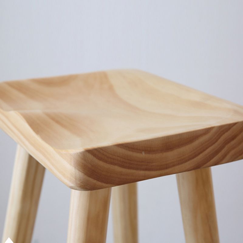 Contemporary Wood Counter Bar Stool Backless Saddle Seat Bar Stool with Footrest Clearhalo 'Bar Furniture' 'Bar Stools' 'bar_stools' 'furn' 'furn_bar_stools' 'furniture_bar_stools' 'Kitchen & Dining Furniture' 'kitchen&dining_furn' 'kitchen' 'kitchen_furn' Furniture' 1200x1200_b4754d82-473d-42cc-87f2-42af19794c12