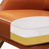 Scandinavian Leather Accent Chair for Living Room, High/ Low Back Chair Clearhalo 'Accent Chairs' 'accent_chairs' 'Chairs & Seating' 'furn' 'furn_accent_chairs' 'Furniture' 'Living Room Furniture' 1200x1200_b475a33b-4447-43d1-9d4c-2b51d1972b2c