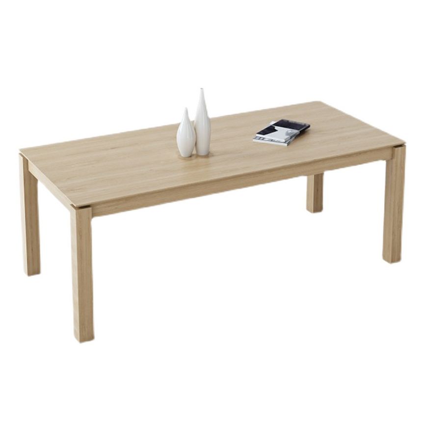 Modern Ash Wood Table with 4 Legs Rectangle Dining Table for Restaurant Clearhalo 'Dining Tables & Seating' 'Dining Tables' 'dining_table' 'furn' 'furn_dining_table' 'Furniture' 'furniture_dining_table' 'Kitchen & Dining Furniture' 'kitchen' 'kitchen_dining_table' 1200x1200_b475ca66-d171-4d66-b7c7-f5b5883479c6