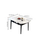 4 Legs Dining Table Sintered Stone Extendable Table for Kitchen Clearhalo 'Dining Tables & Seating' 'Dining Tables' 'dining_table' 'furn' 'furn_dining_table' 'Furniture' 'Kitchen & Dining Furniture' 1200x1200_b476b2c5-b3d0-4787-983e-e115b4908088