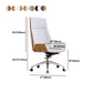 High Back Executive Chair Contemporary Armless Chair with Wheels Clearhalo 'furn' 'furn_office_chair' 'Furniture' 'Office Chairs' 'Office Furniture' 'office_chair' 1200x1200_b476ce1b-adfe-426d-86bc-14fc9fd6fb09