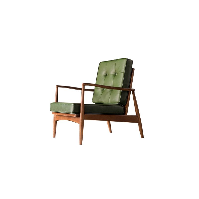 Basic Four Legs Lounge Chair Contemporary Tufted Cushions Accent Armchair Clearhalo 'Accent Chairs' 'accent_chairs' 'Chairs & Seating' 'furn' 'furn_accent_chairs' 'Furniture' 'Living Room Furniture' 1200x1200_b477bf6b-956d-4c0c-9d42-d018b2c529da