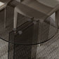 Glass Contemporary Free Form Dining Table Clear Glass Table with Double Pedestal Clearhalo 'Dining Tables & Seating' 'Dining Tables' 'dining_table' 'furn' 'furn_dining_table' 'Furniture' 'furniture_dining_table' 'Kitchen & Dining Furniture' 'kitchen' 'kitchen_dining_table' 1200x1200_b47c7037-9dab-490b-a629-b69007ed48b0