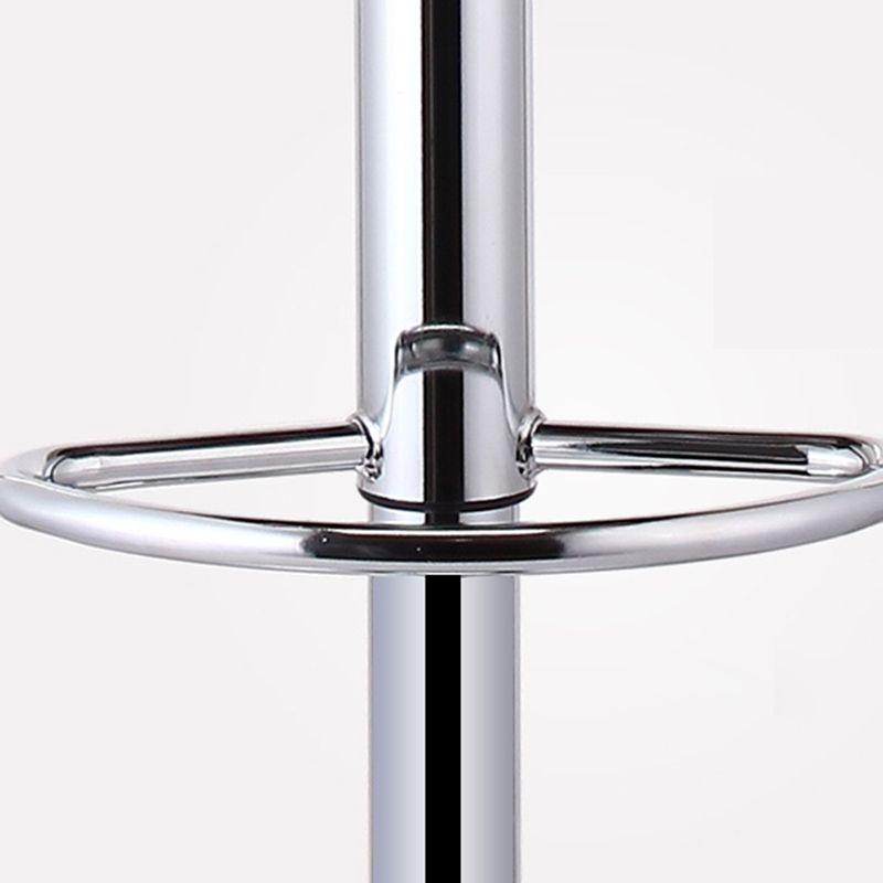 Modern Rotatable Backrest Counter Stool Steel Cashier Bar Stool with Leather Cushion Clearhalo 'Bar Furniture' 'Bar Stools' 'bar_stools' 'furn' 'furn_bar_stools' 'Furniture' 'furniture_bar_stools' 'Kitchen & Dining Furniture' 1200x1200_b47e4504-4e47-4dba-8f29-78996810092b