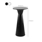 Contemporary Round Bar Height Table Metal Base Bar Table in Black and White Clearhalo 'Bar Furniture' 'Bar Tables' 'bar_tables' 'furn' 'furn_bar_tables' 'Furniture' 'Kitchen & Dining Furniture' 1200x1200_b4812054-d032-4ab5-8f03-be9b33df4ece