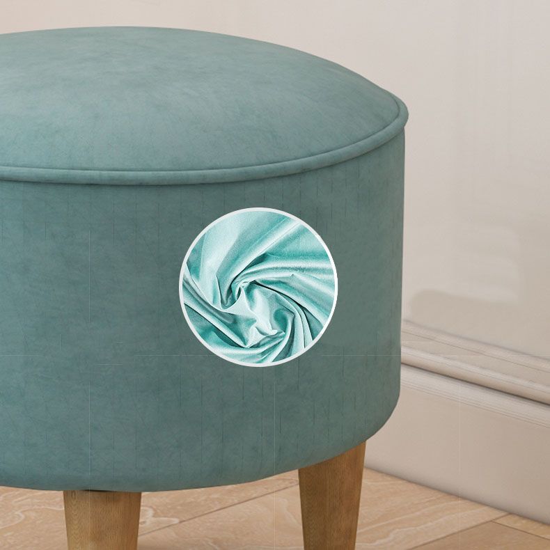 Solid Color Flannel Standard Stool Modern Style Simple Household Round Stool Clearhalo 'furn' 'furn_ottomans_poufs' 'Furniture' 'Living Room Furniture' 'Ottomans & Poufs' 'ottomans_poufs' 1200x1200_b48525de-db1a-488a-8c7f-55a3bbb3bc5c