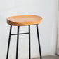 Tabouret de comptoir en bois massif de style contemporain tabouret de siège de siège avec repose-pieds