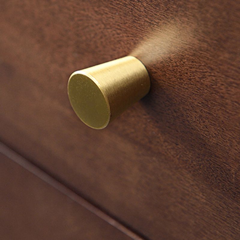 Cassettiera verticale Glam in legno massello con piedini in metallo