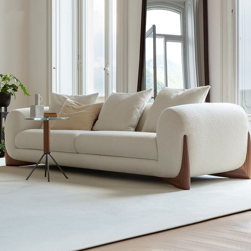 Contemporary Solid Color Settee Foam Single Cushion Seat Sofa for Living Room Clearhalo 'furn' 'furn_sofas' 'Furniture' 'Living Room Furniture' 'Sofa' 'sofas' 1200x1200_b4878b45-974f-4ec2-ae38-6523f26f8efd
