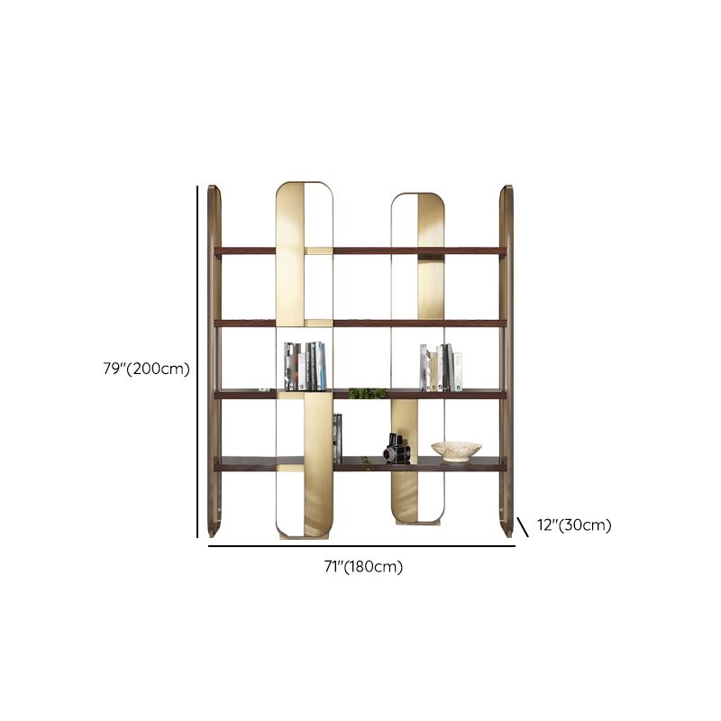 Eigentijdse metalen boekenplank standaard open back boekenkast met planken
