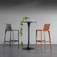 Contemporary Metal Bar Stool Backrest Counter Stool for Living Room