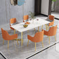 Rectangle Stone Dining Room Table Traditional Luxury Dinner Room Kitchen Table Clearhalo 'Dining Tables & Seating' 'Dining Tables' 'dining_table' 'furn' 'furn_dining_table' 'Furniture' 'furniture_dining_table' 'Kitchen & Dining Furniture' 'kitchen' 'kitchen_dining_table' 1200x1200_b487e421-a74d-4e3f-ad1e-16a69d0fe44d