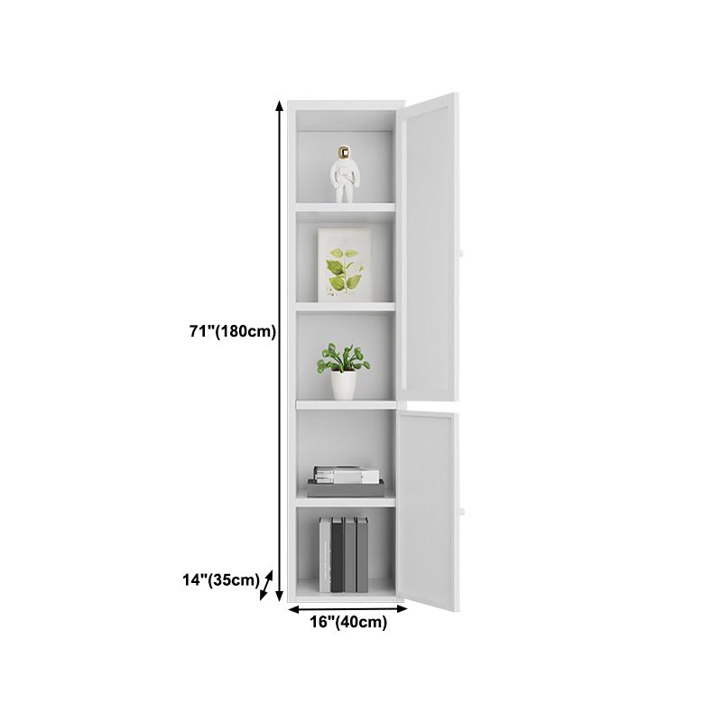 70.87"H Bookshelf Scandinavian Bookcase for Home Office with Door Clearhalo 'Bookcases' 'furn' 'furn_bookcases' 'Furniture' 'Office Furniture' 1200x1200_b4881301-e5c4-4468-969a-9b966abb7a41