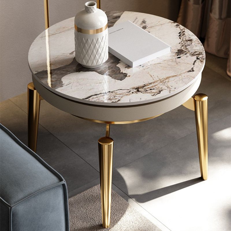 19.7inch Tall Side Table 4 Legs Base Type Slate  Nesting Tables