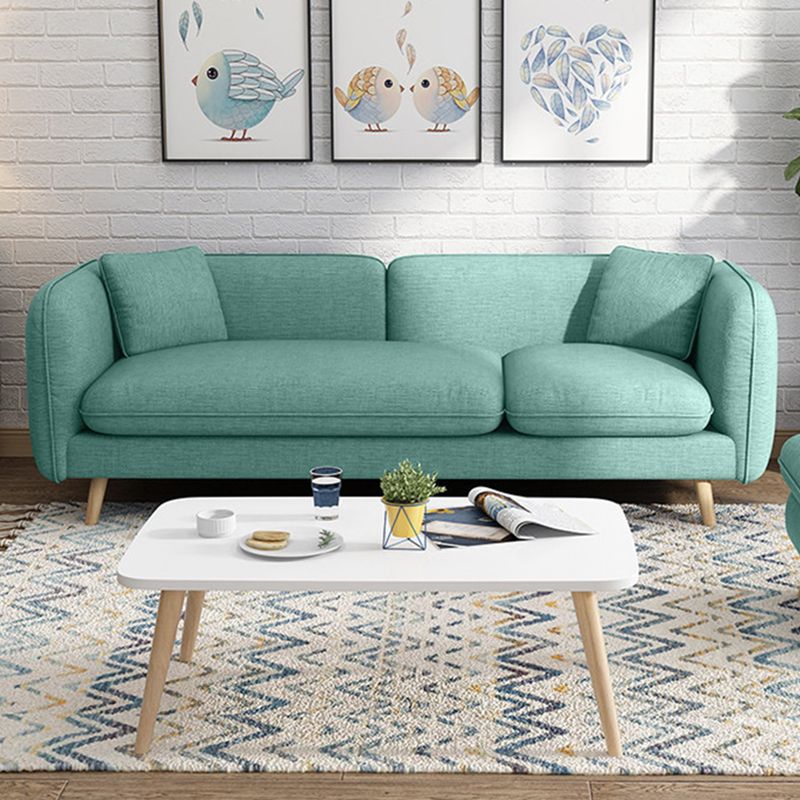 Zeitgenössischer Wohnzimmer Stoff quadratische Armkissen Standard -Sitzgelegenheiten