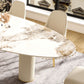 Metal Traditional Luxury Oval Indoor Table Sintered Stone Table with 3 Legs Clearhalo 'Dining Tables & Seating' 'Dining Tables' 'dining_table' 'furn' 'furn_dining_table' 'Furniture' 'furniture_dining_table' 'Kitchen & Dining Furniture' 'kitchen' 'kitchen_dining_table' 1200x1200_b48dbea7-ff4f-4baf-aff4-175c9225786d
