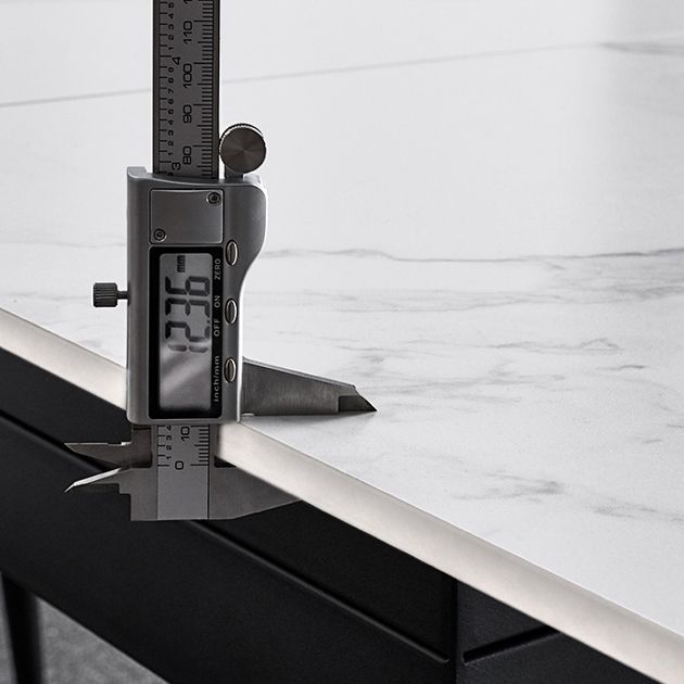 4-foot Stone Dinner Table Industrial Style Rectangle Dining Table for Home Clearhalo ' dining_table' 'Dining Tables & Seating' 'Dining Tables' 'furn' 'furn_dining_table' 'Furniture' 'furniture_dining_table' 'Kitchen & Dining Furniture' 'kitchen&dining_furn' 'kitchen' 'kitchen_dining_table' 1200x1200_b48f1ebb-aba4-4c55-b7dc-609d9c72c396