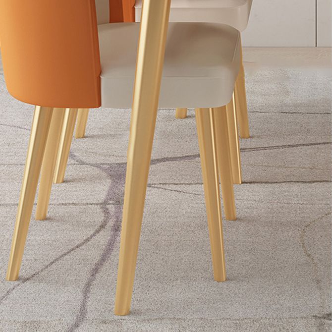 Metal Traditional Luxury Rectangle Table Sintered Stone Table with 4 Legs Clearhalo ' dining_table' 'Dining Tables & Seating' 'Dining Tables' 'furn' 'furn_dining_table' 'Furniture' 'furniture_dining_table' 'Kitchen & Dining Furniture' 'kitchen&dining_furn' 'kitchen' 'kitchen_dining_table' 1200x1200_b48fff7c-bee8-42b9-a9dc-ea16df304b1b