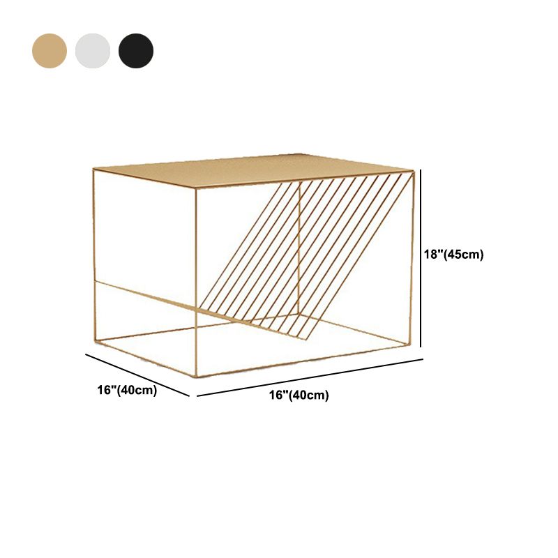 Metallbett Nachttisch unterer Regal Akzenttisch Nachttisch für Schlafzimmer