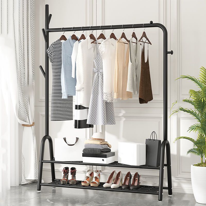 Fancy Hall Tree Hermoso árbol de entrada de metal con estante de almacenamiento de ganchos